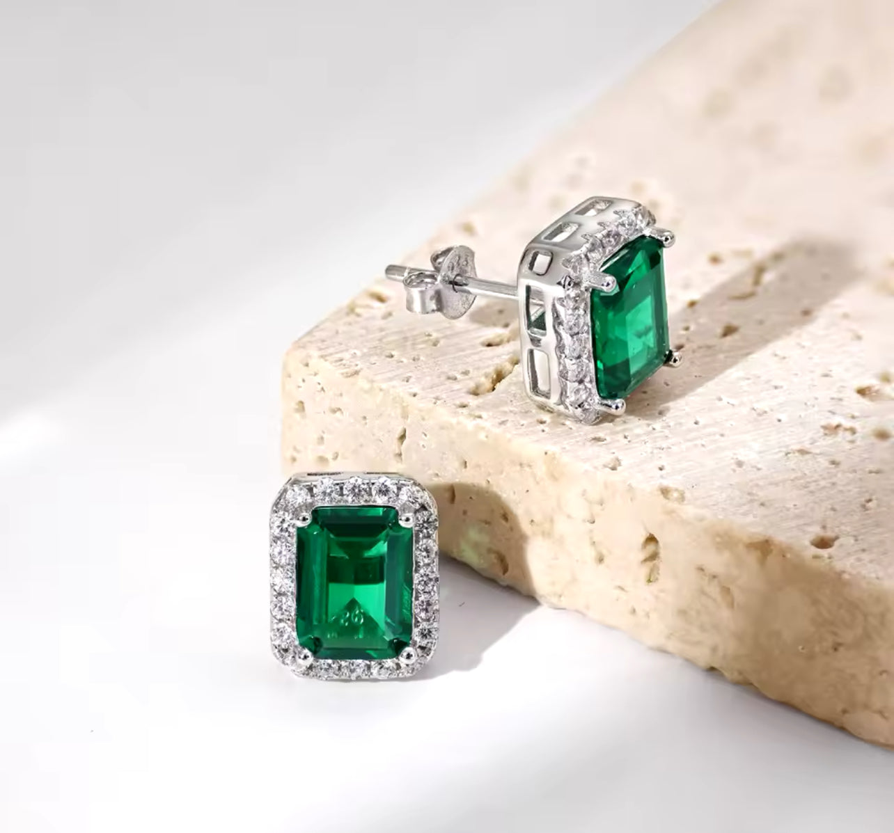 Emerald Allure Studs