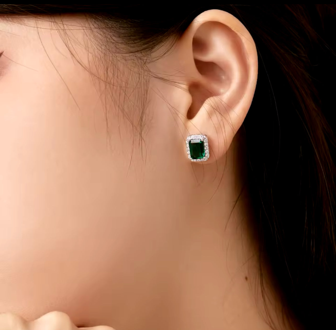 Emerald Allure Studs