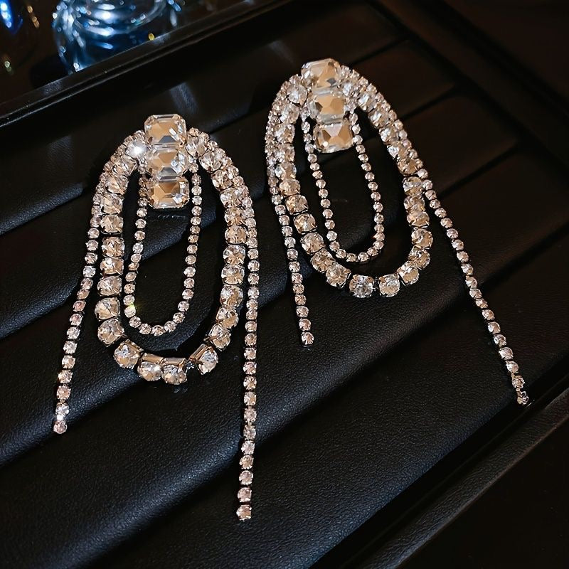 Crystal Draped Earrings