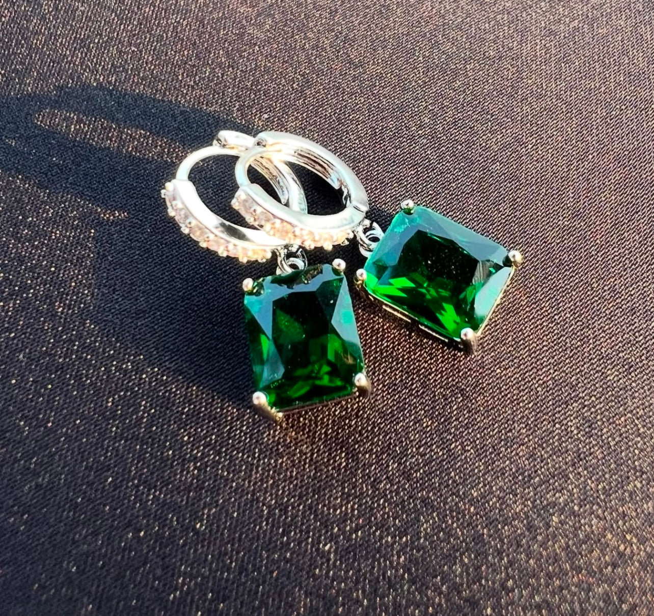 Emerald Grace Drop Earrings