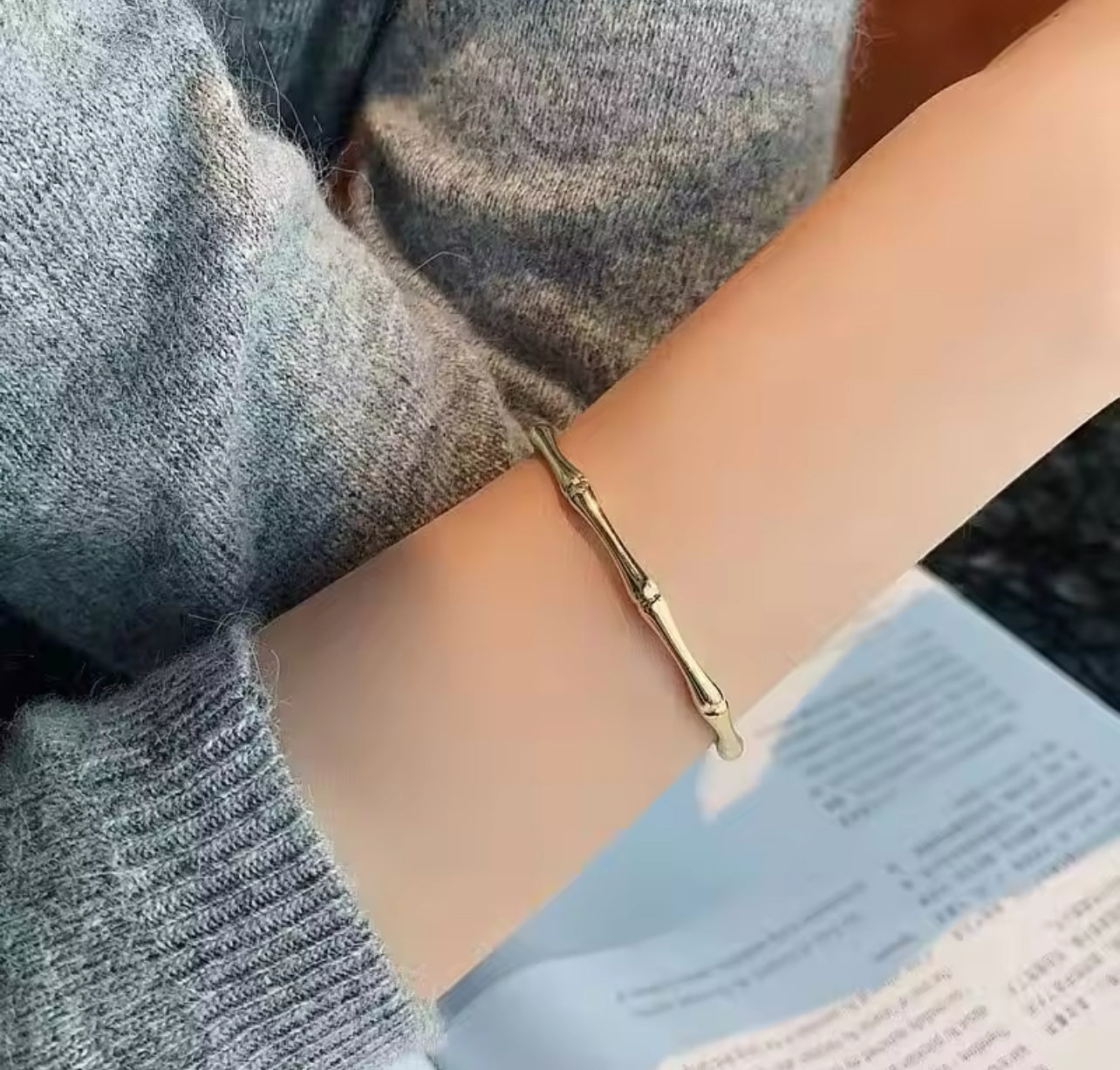 Gilded Bamboo Cuff