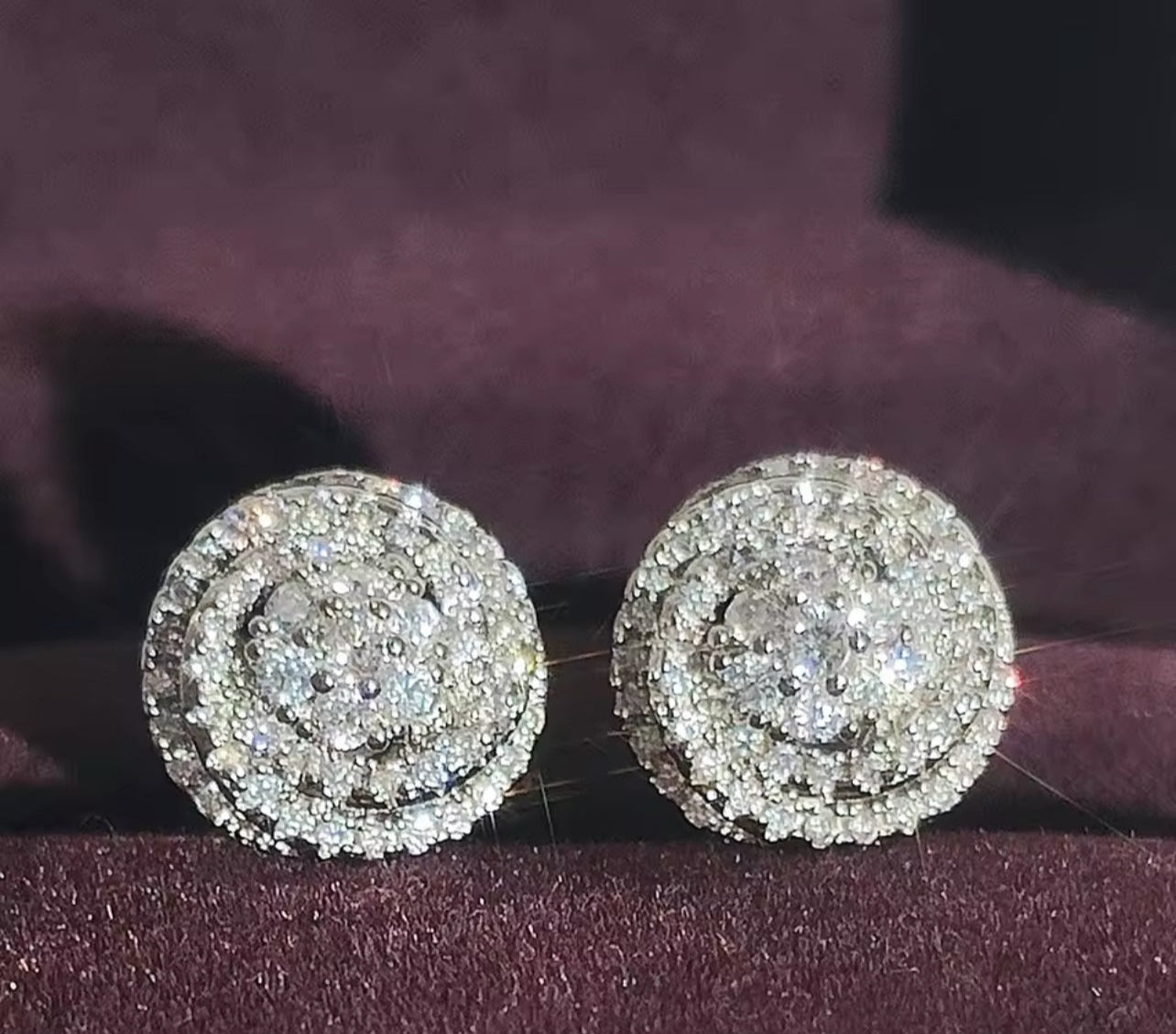 Diamond Cluster Studs