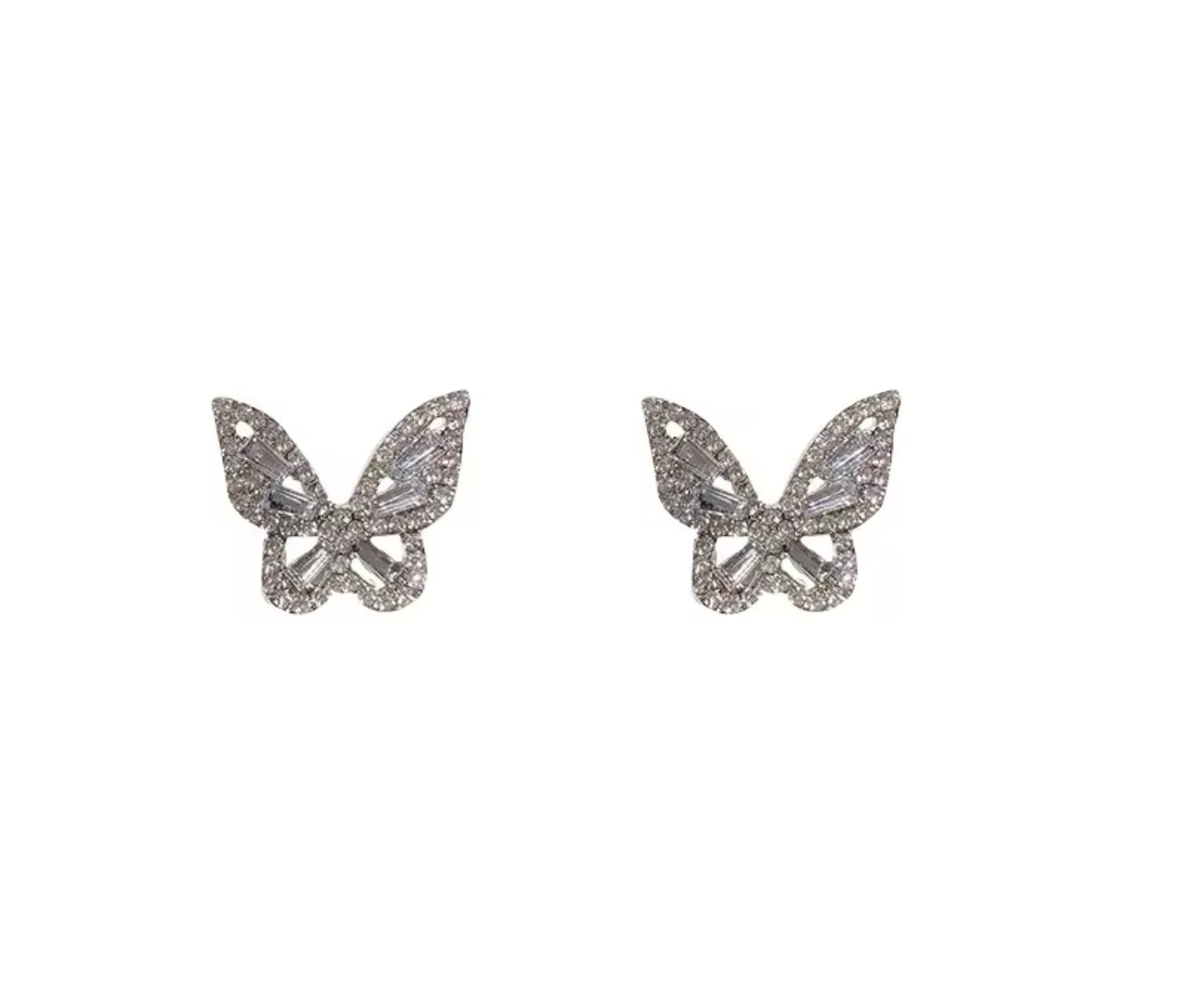 Butterly crystal Studs - S