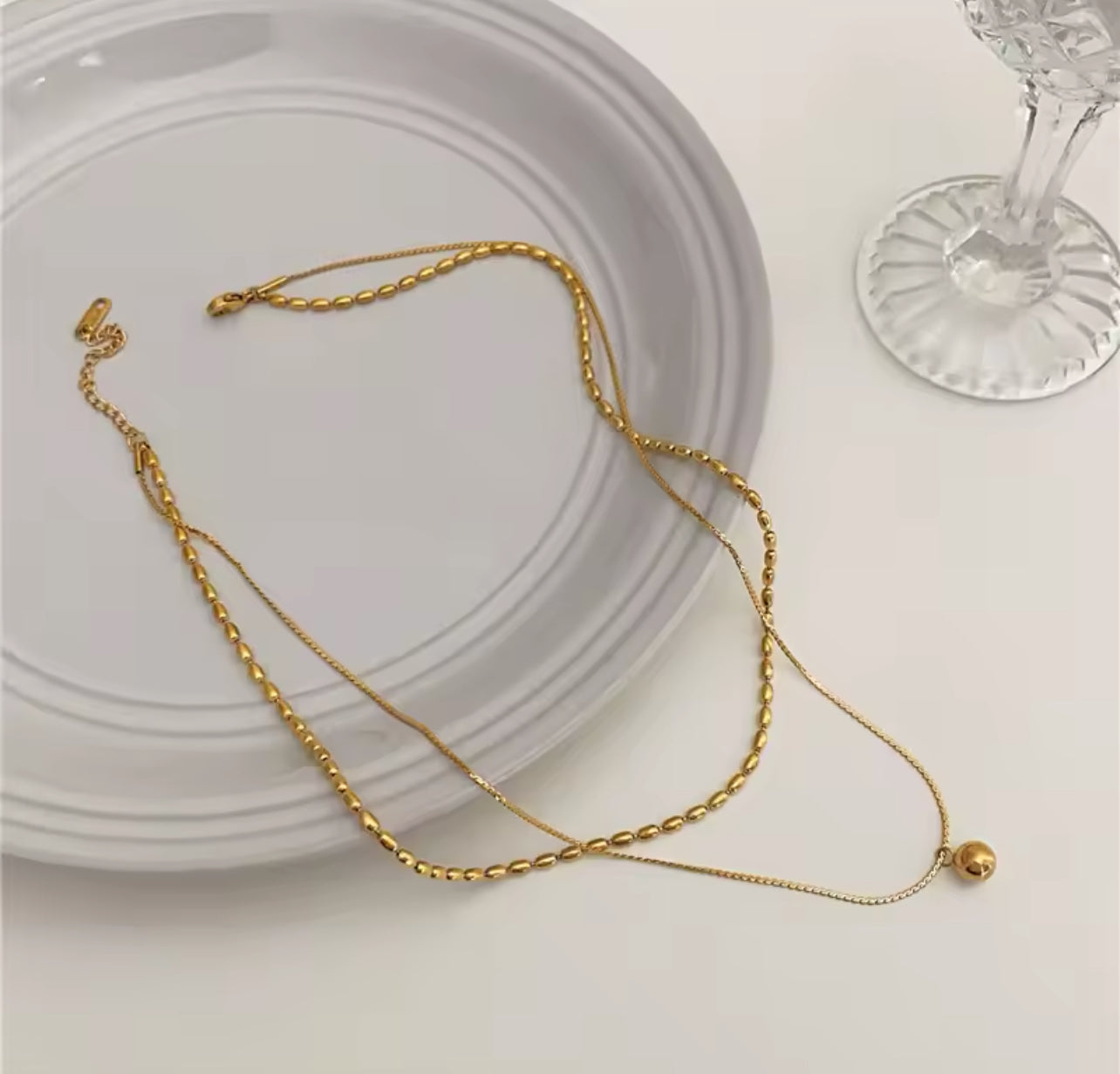 Golden Harmony Layered Necklace