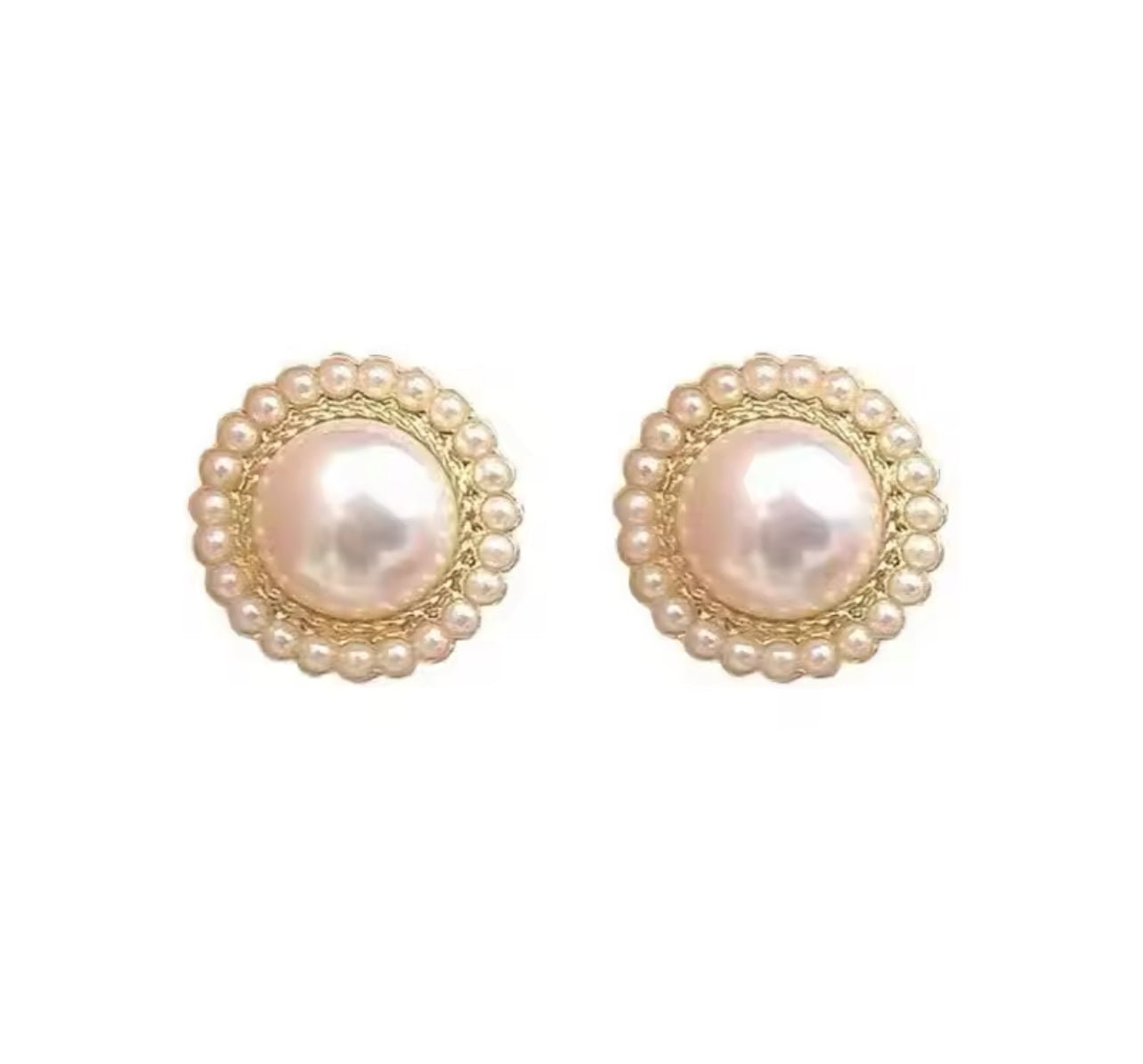 Elysian Pearl Cluster Studs