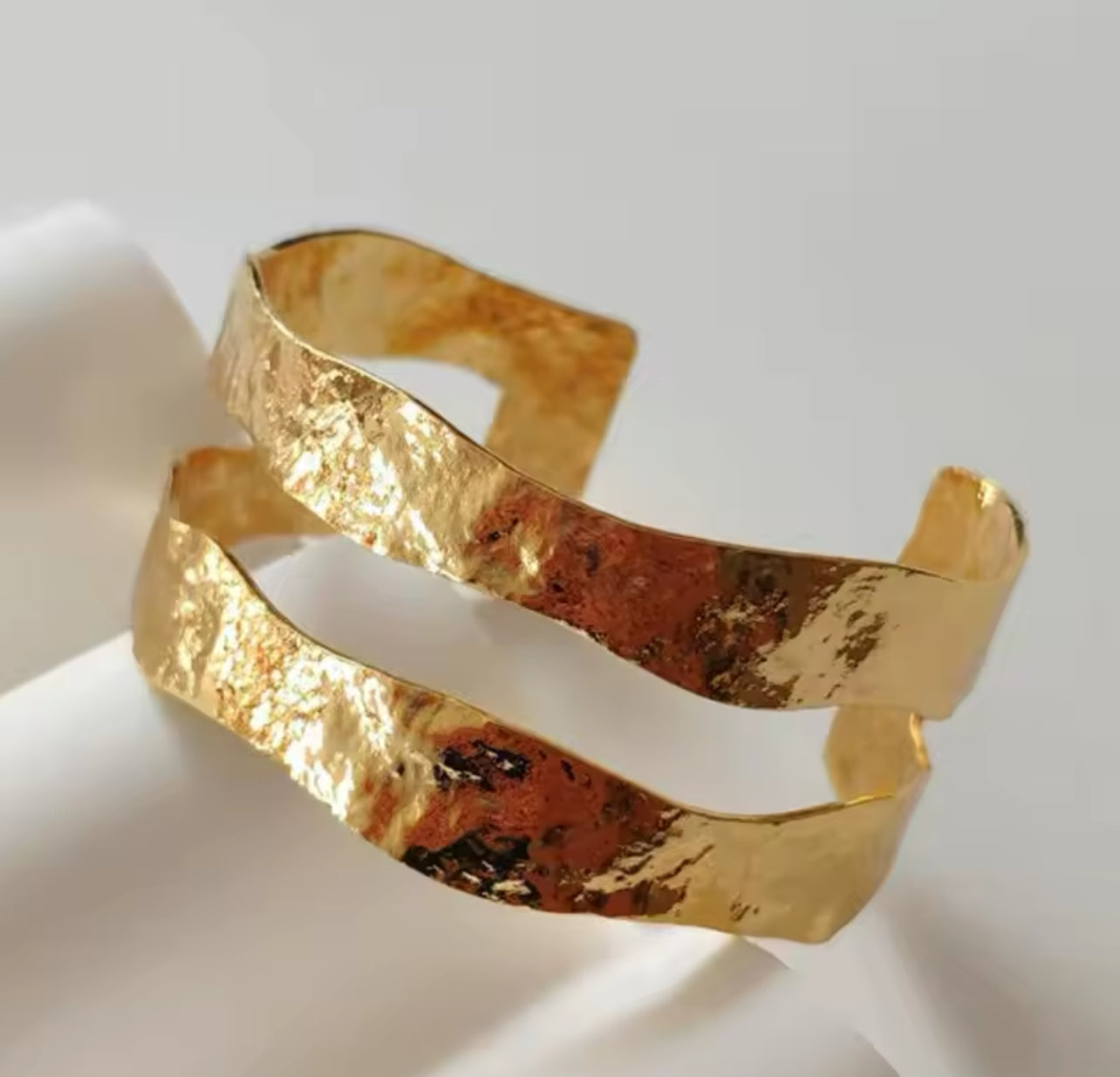 Golden Ripple Cuff