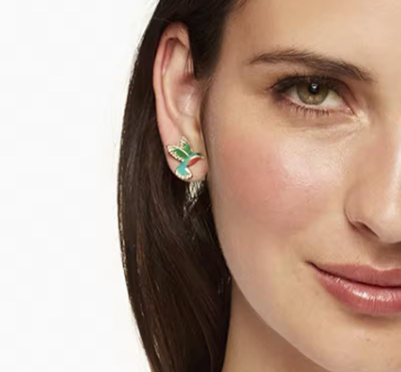 Crystal Hummingbird Studs