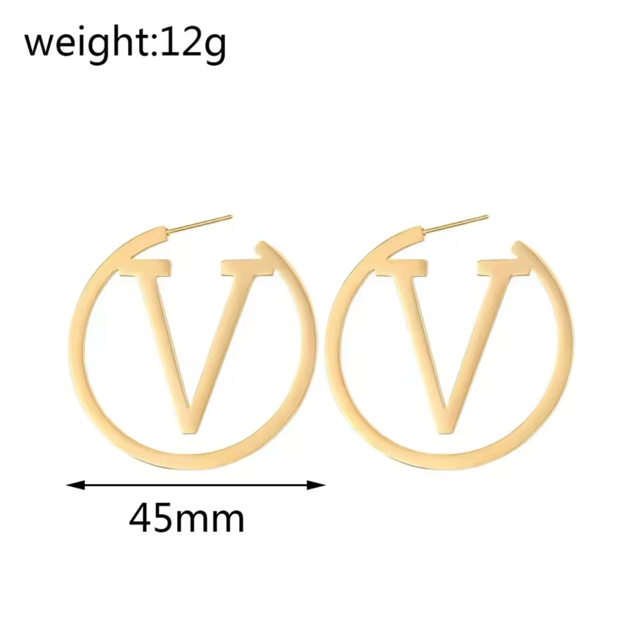 Bold V Statement Hoops