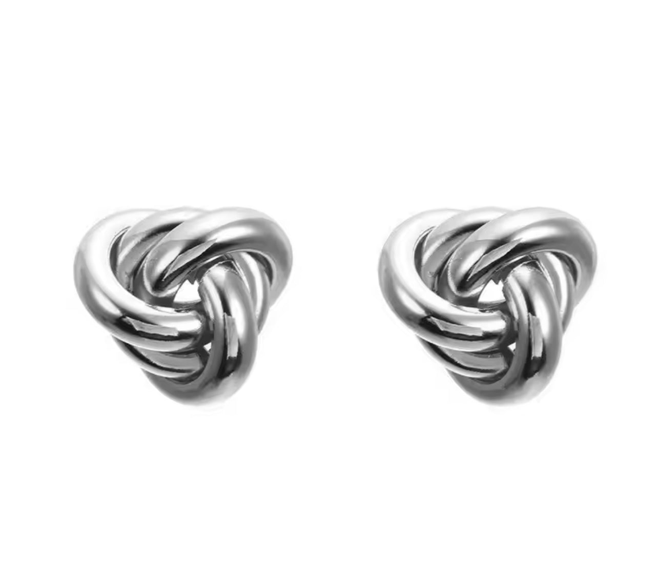 Silver Knot Studs