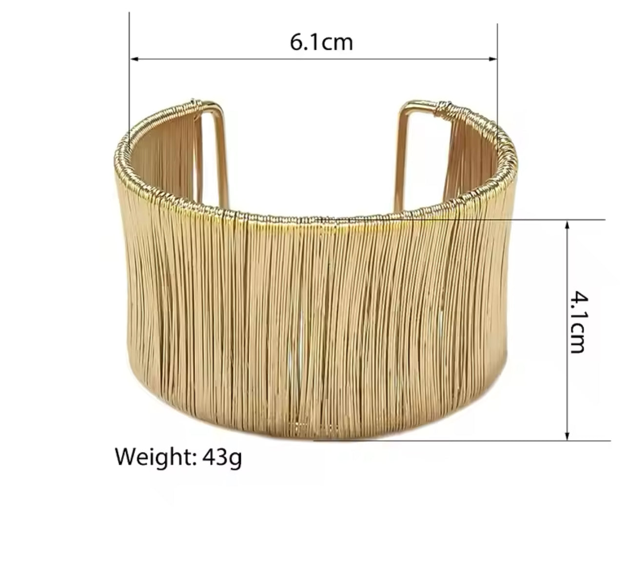 Luxe Gold Wave Cuff