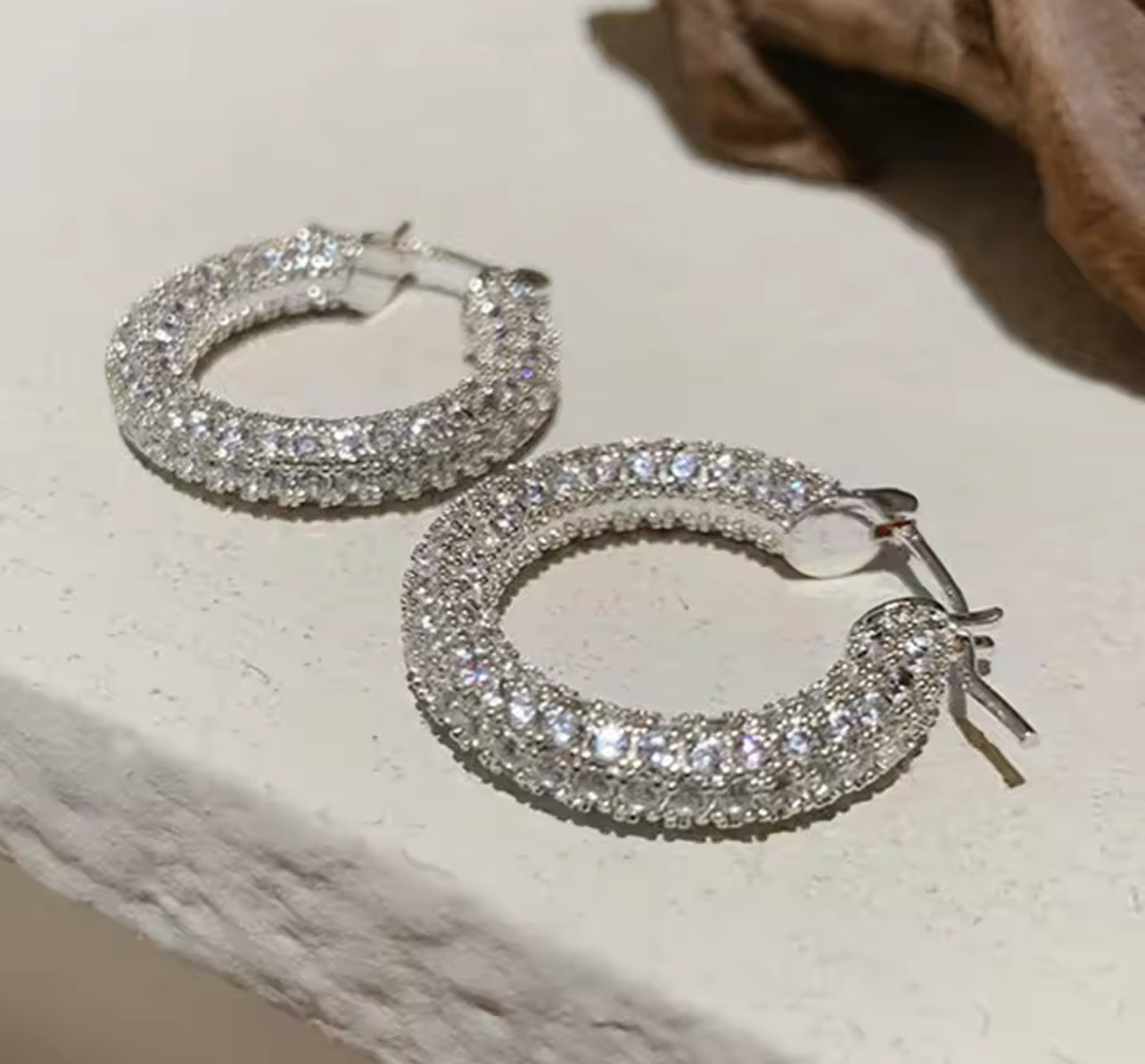Glam Sparkle Hoops