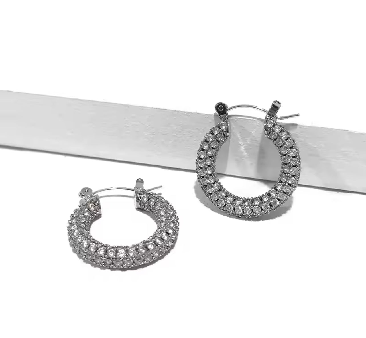 Glam Sparkle Hoops
