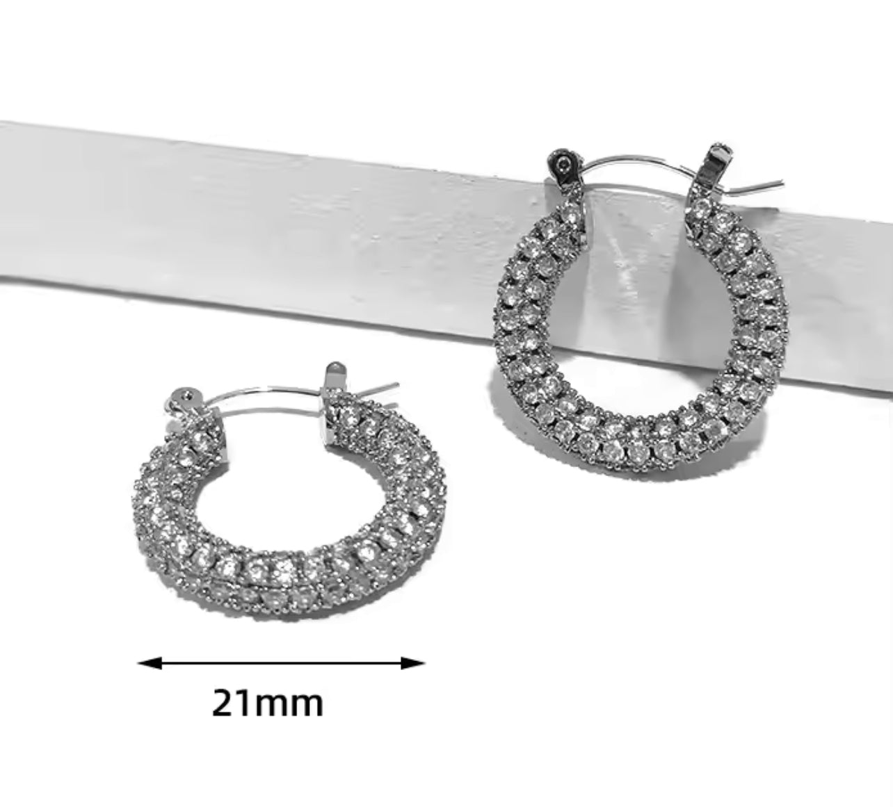 Glam Sparkle Hoops