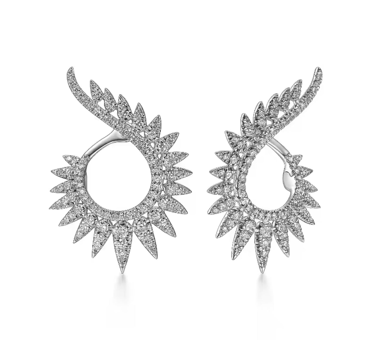 Marquise Diamond-Embellished Hoops