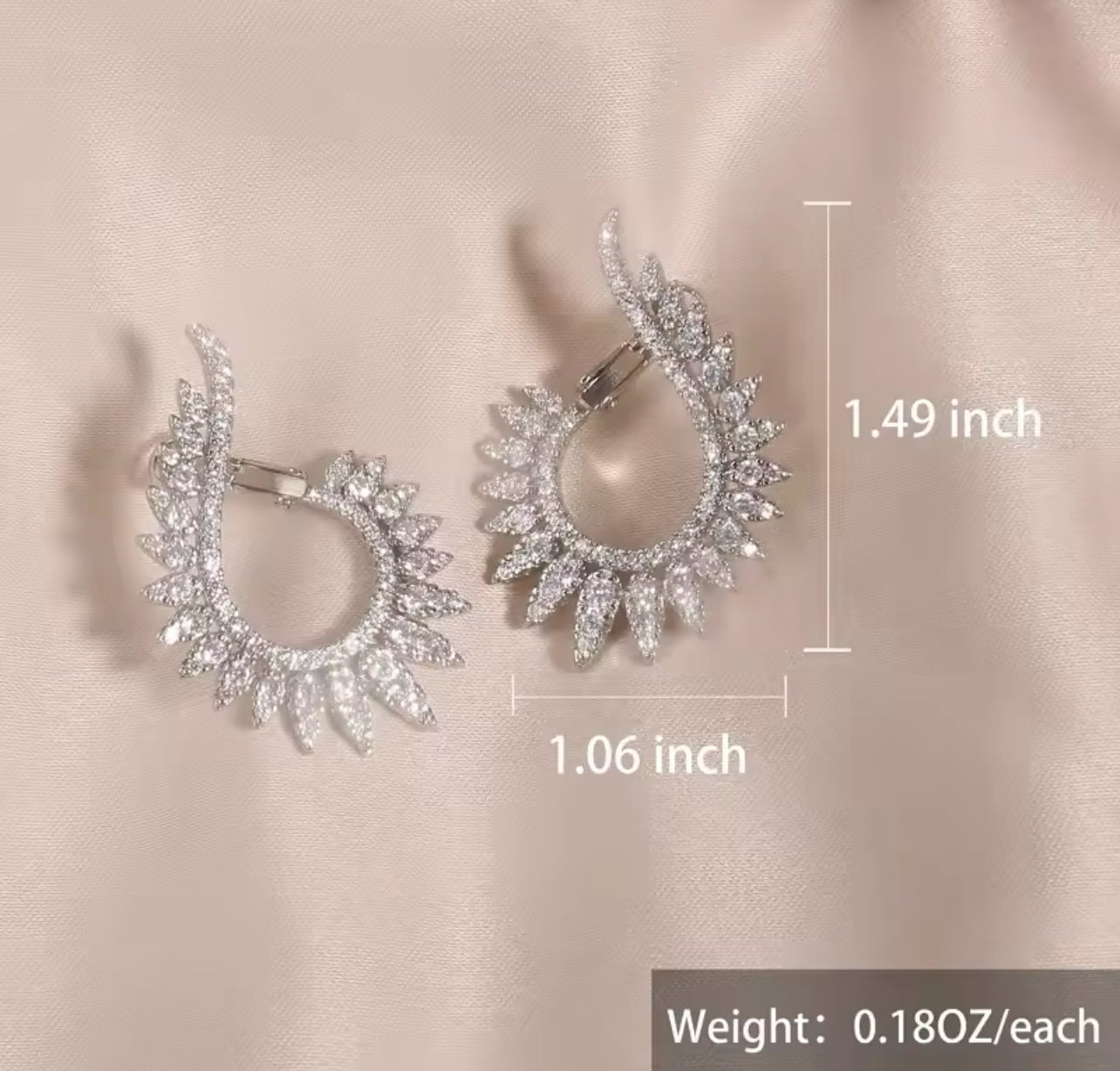 Marquise Diamond-Embellished Hoops