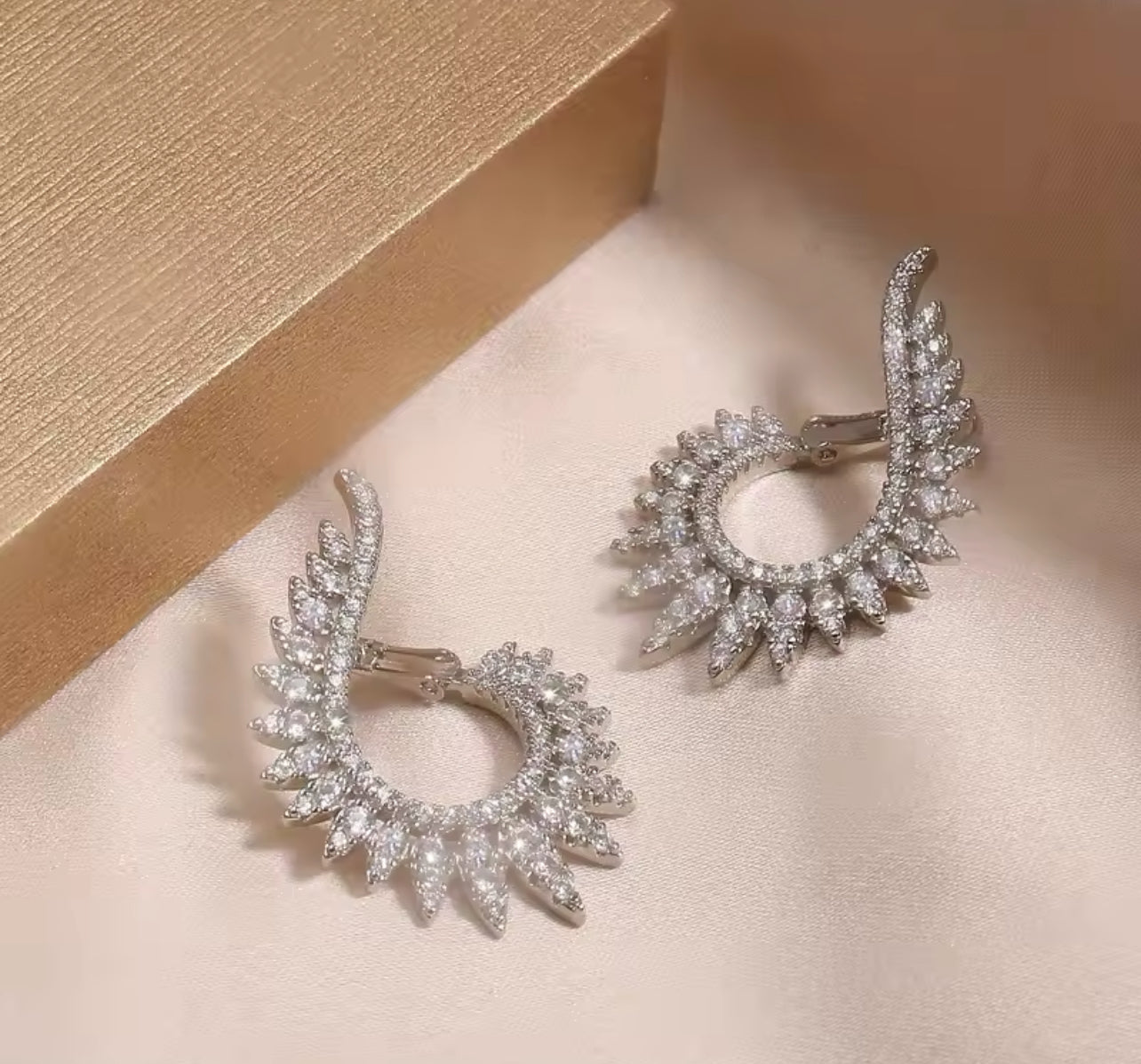 Marquise Diamond-Embellished Hoops