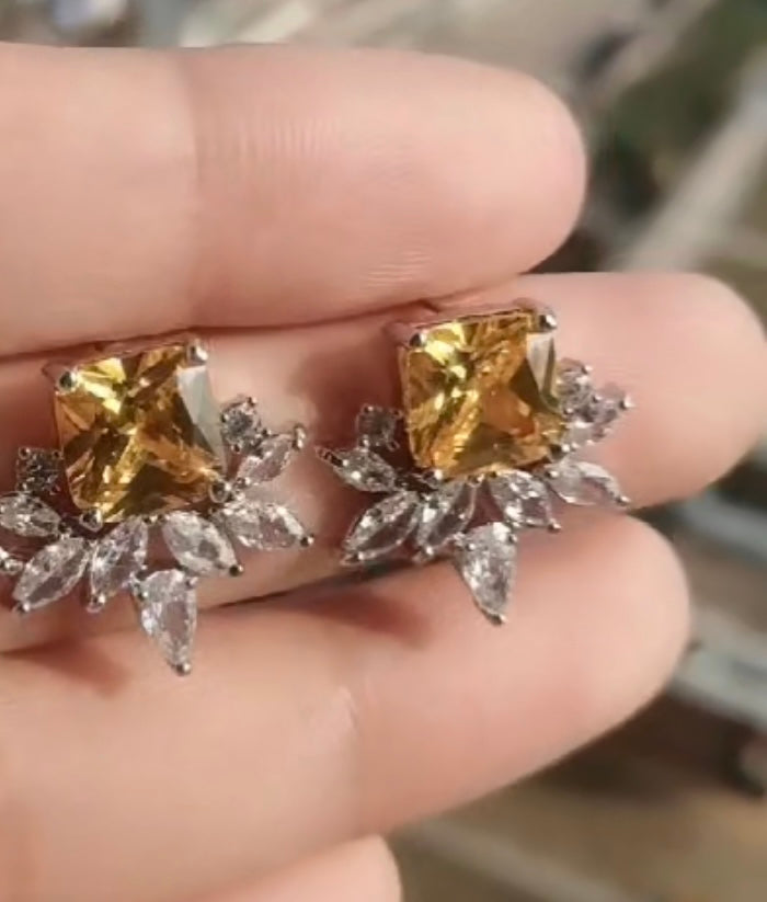 Radiant Sunburst Stud Earrings