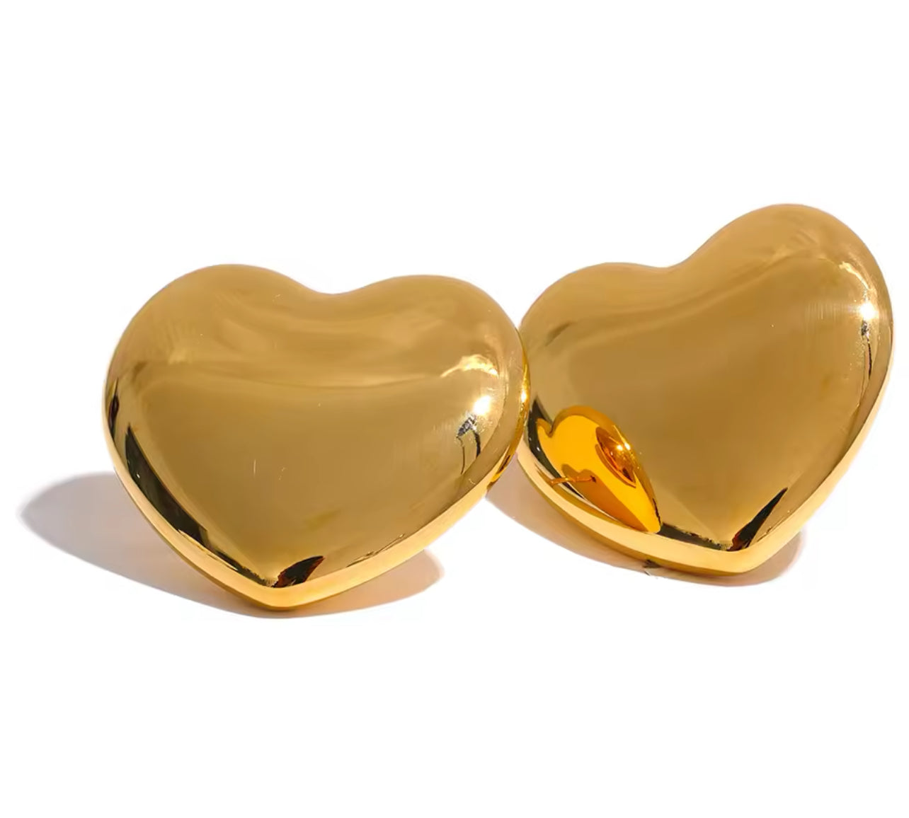 Golden Heart Studs