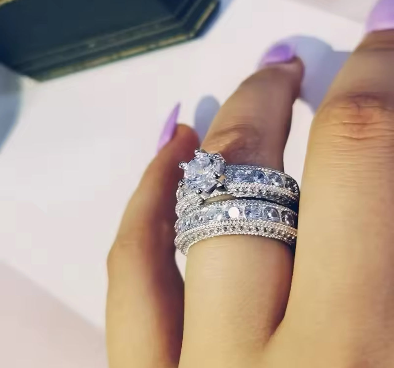 Imperial Pavé Stackable Ring