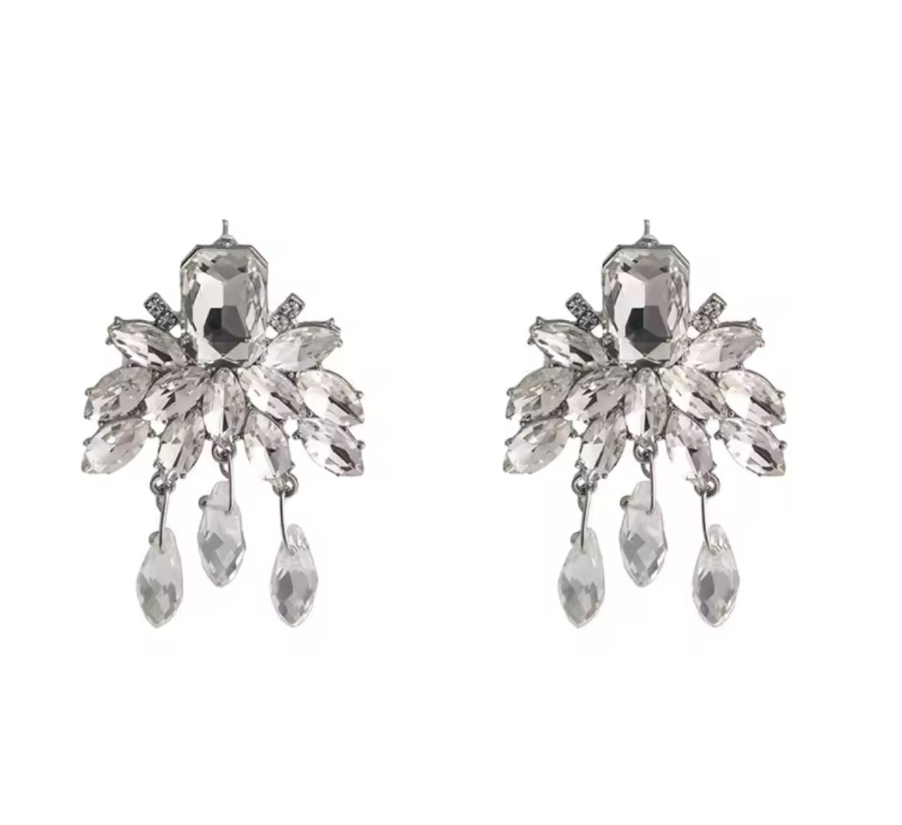 Crystal Radiance Drop Earrings