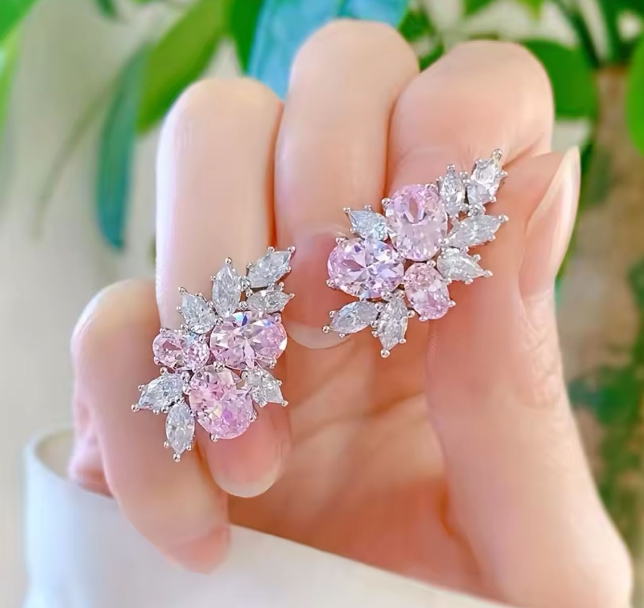 Ethereal Pink Gem Cluster